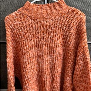 Sincerely Jules Vibrant Orange Turtleneck Sweater